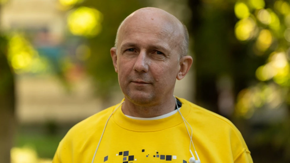 Image caption,Dmytro Khyliuk says Hubbard was hidden in a Russian prison to conceal his condition from a team of International Red Cross visitors