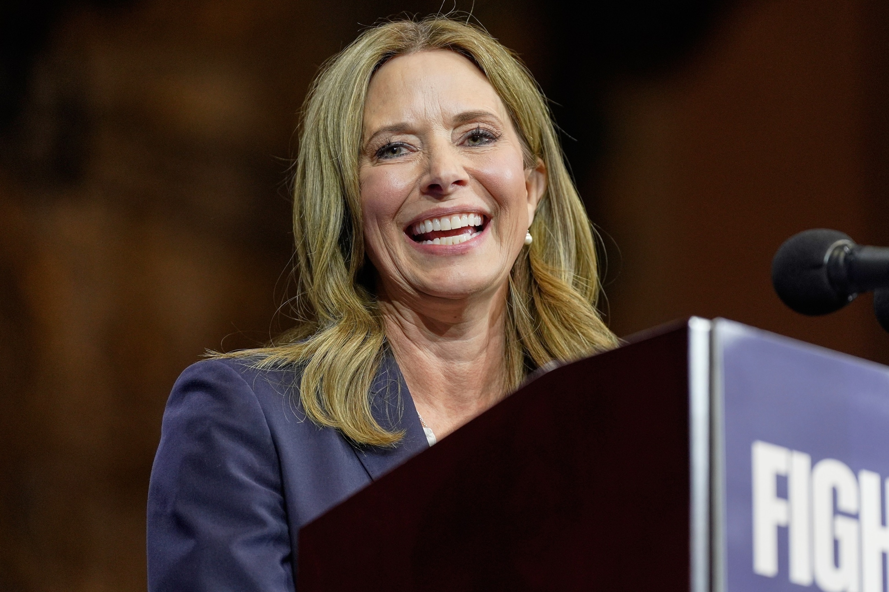 Amy Acton, Democratic candidate for governor of Ohio, speaks at a campaign rally in Cleveland, Saturday, Oct. 24, 2026.Sue Ogrocki/AP Photo