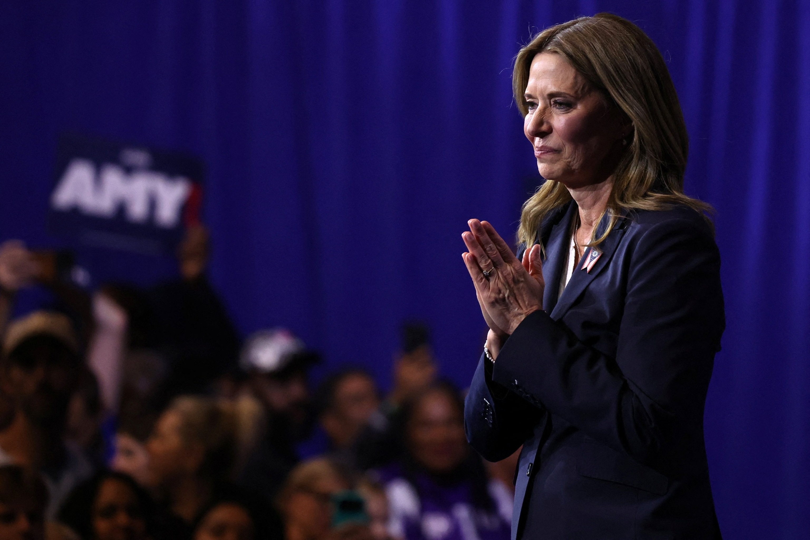 Ohio Democratic gubernatorial candidate Amy Acton arrives for a rally ahead of the midterm elections in Cleveland, Ohio, US, October 24, 2026.Shannon Stapleton/Reuters