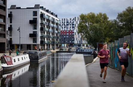 Modern apartments in the New Islington area.Photograph: Mark Waugh/The Guardian