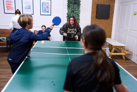 Children at a club run by the Linx Youth Project in Coulby Newham, Middlesbrough.Photograph: Christopher Thomond/The Guardian