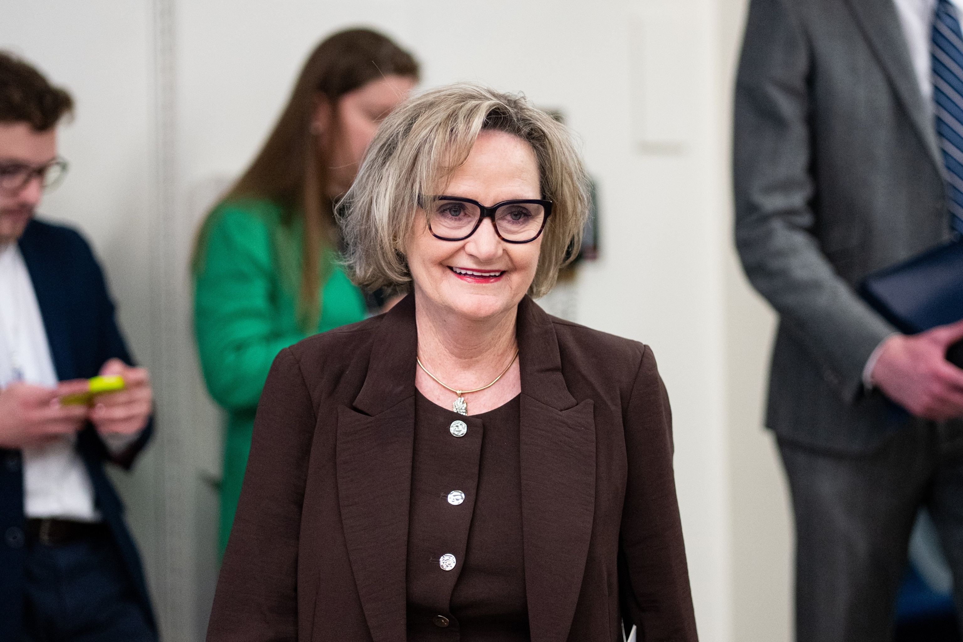 Sen. Cindy Hyde-Smith arrives in the U.S. Capitol for the first vote of the week, September 22, 2026.Bill Clark/CQ-Roll Call, Inc via Getty Images