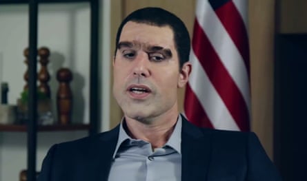 Sacha Baron Cohen as ex-Mossad terrorist expert Col Erran Morad in the 2018 show Who is America?Photograph: Showtime