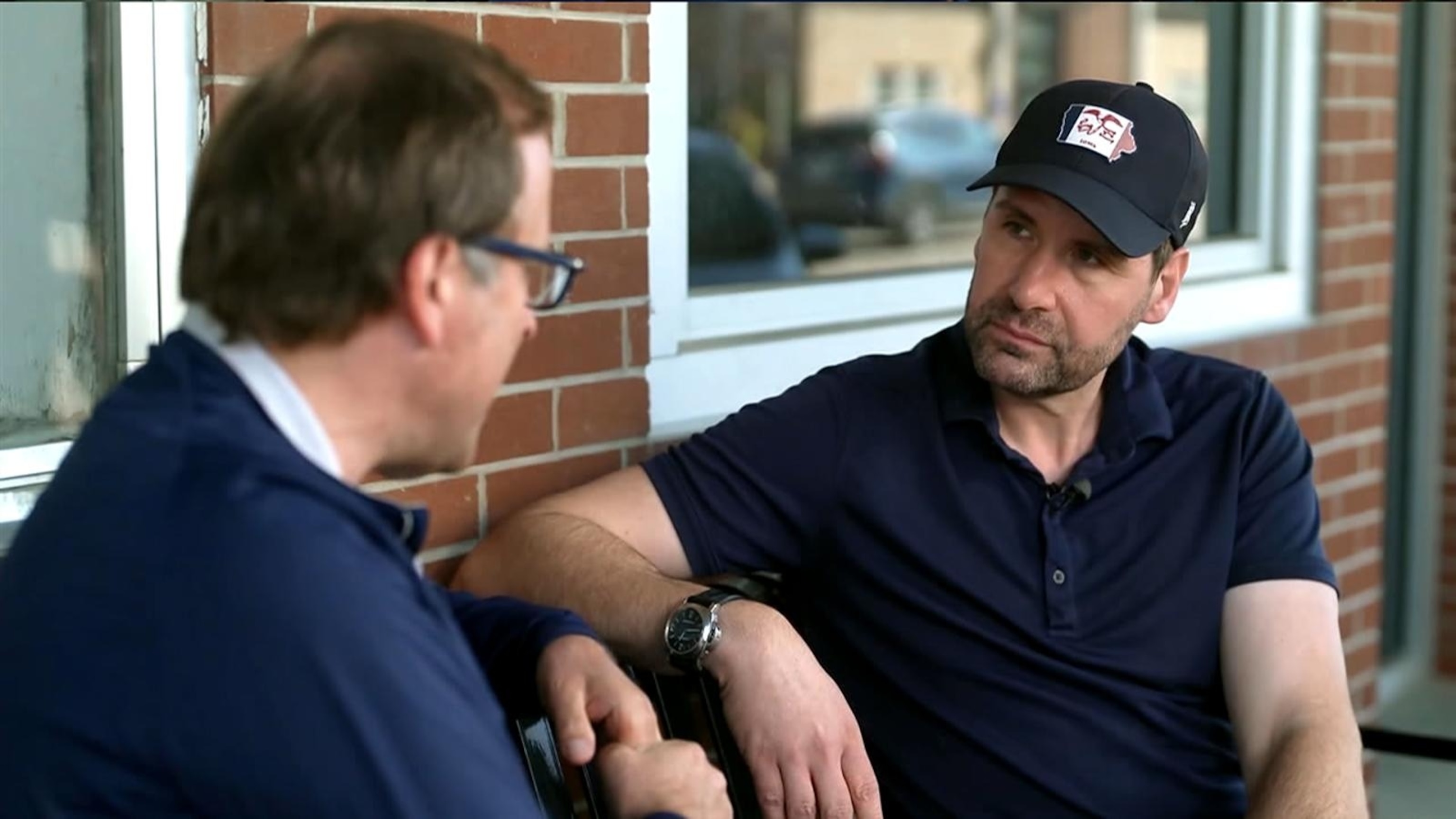 State Rep. Josh Turek, D-Iowa, chats with ABC News' Jonathan Karl.ABC News