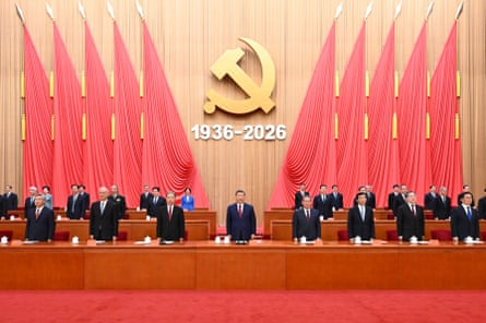 Xi Jinping at a gathering at the Great Hall of the People in Beijing last week.Photograph: Xinhua/Shutterstock