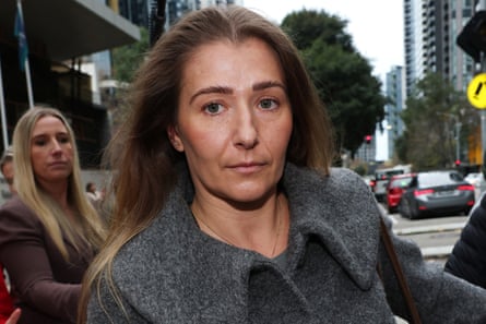Emily Lal leaves the inquest into the death of Stacey Warnecke in June of this year.Photograph: Con Chronis/AAP