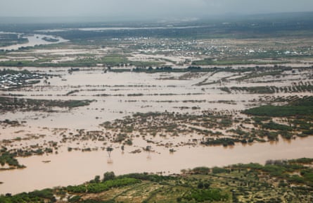 The aftermath of the 2023 El Niño in Luuq district, Jubaland, which caused the worst floods ever seen in the country.Photograph: Feisal Omar/Reuters
