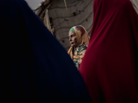 Arbey Abdi Famu, a resident of the Dalhiska displacement camp in Kismayo.Photograph: Hugh Kinsella Cunningham