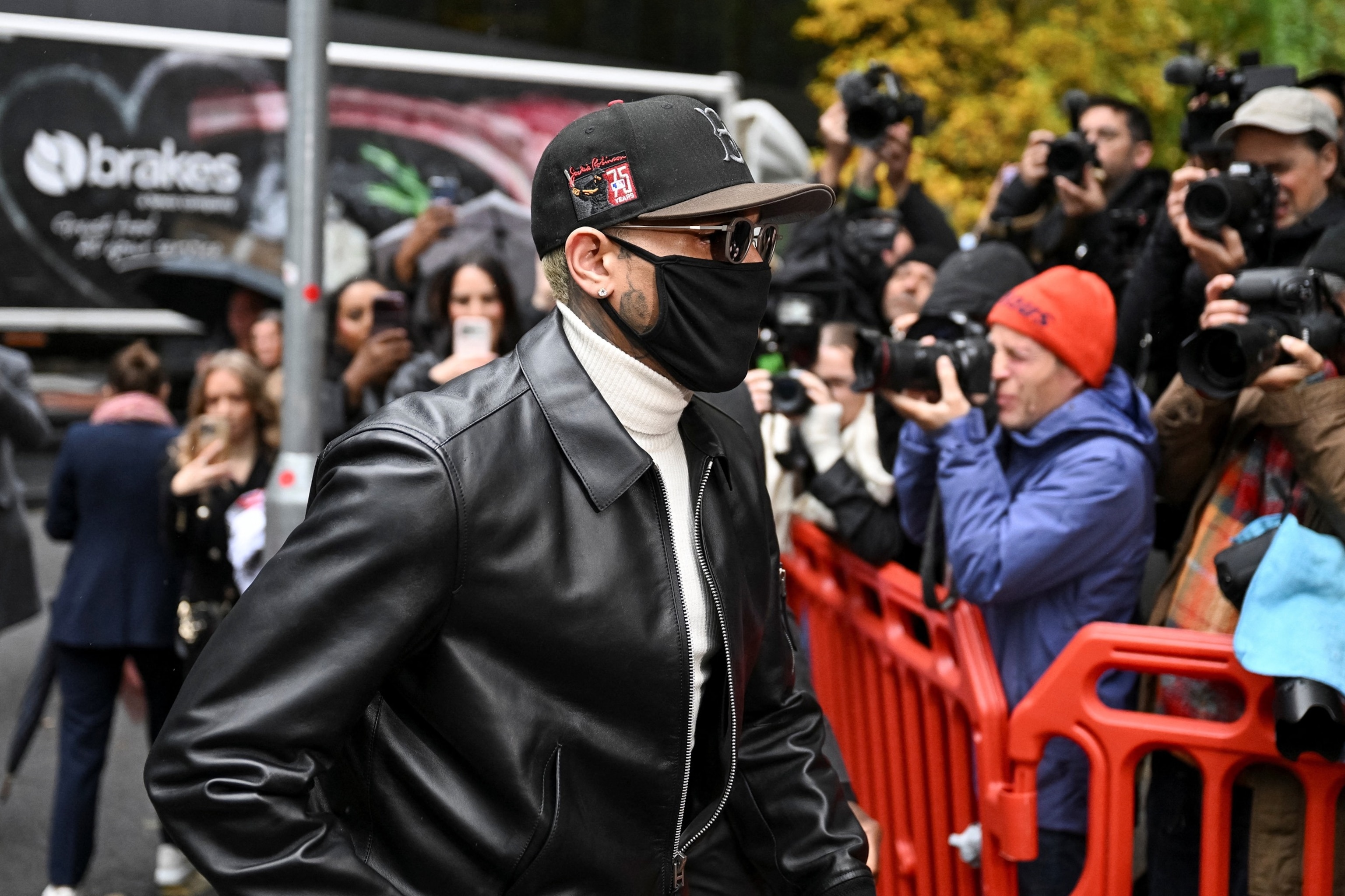 Singer Chris Brown arrives at Southwark Crown Court where he is due to be sentenced after pleading guilty to affray over an incident in which prosecutors said he attacked a music producer with a bottle in a London nightclub in 2023, in London, Britain, October 26, 2026.Chris J Ratcliffe/Reuters