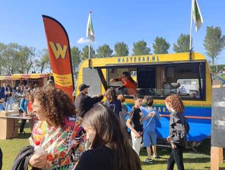 The WasteBar pops up at festivals, children’s events and business gatherings in the Netherlands