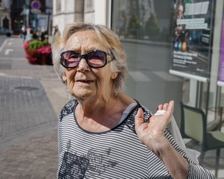 Gisèle, 84, likes Le Pen, but worries the RN leader’s conviction could dent her chances of becoming president.Photograph: Valentina Camu/Divergence/The Guardian