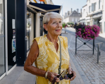 Christiane, a chiropodist, is disappointed that Le Pen will stand in place of the RN party president, Jordan Bardella.Photograph: Valentina Camu/Divergence/The Guardian