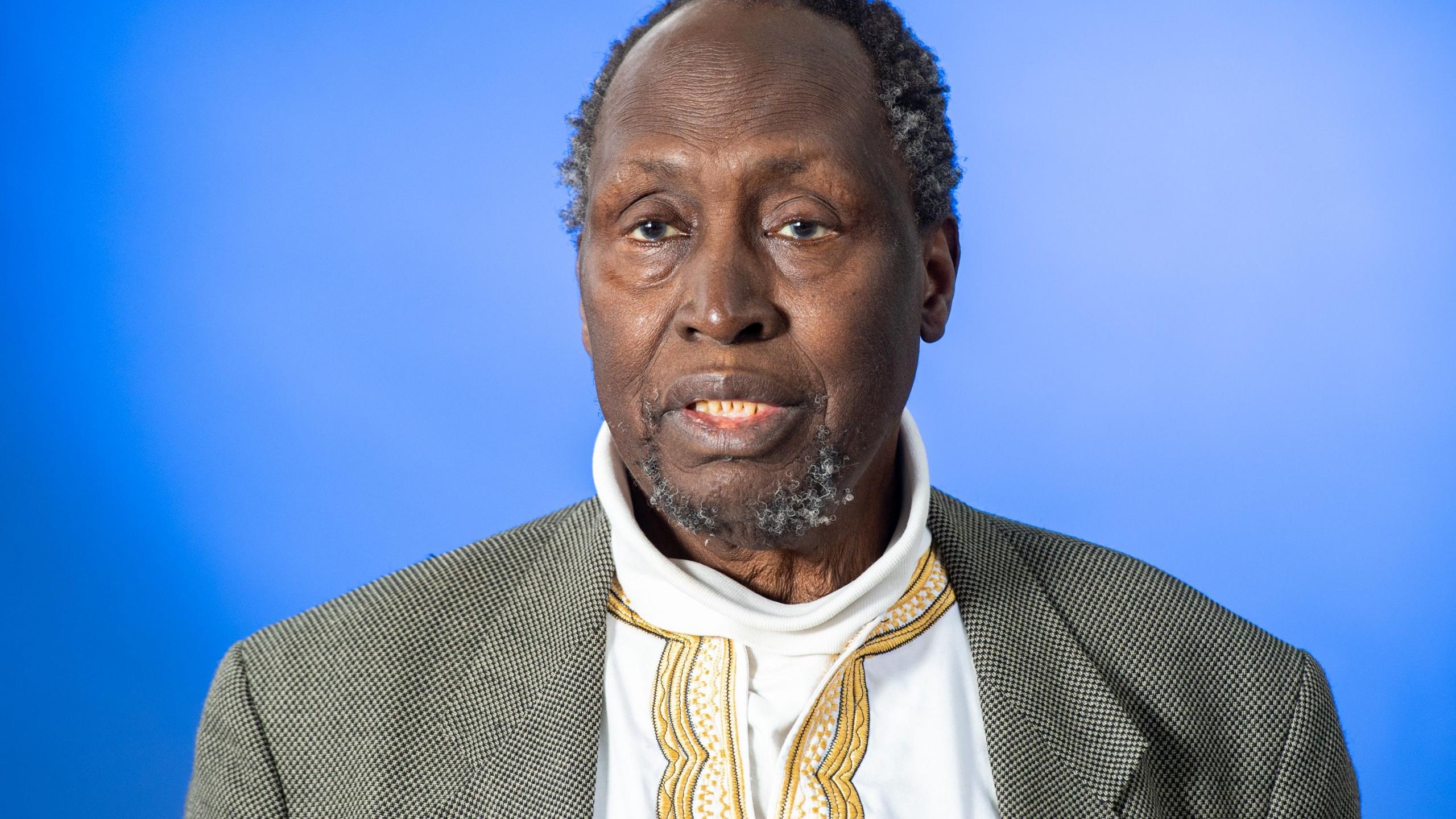 Image caption,The late Ngũgĩ  wa Thiong'o was identified by his mother's name in his childhood