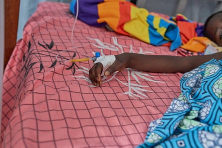 A patient at an Ebola treatment centre in Rwampara, Ituri, 20 June 2026.Photograph: Dieudonne Dirole/EPA