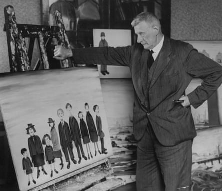 LS Lowry photographed for a Guardian profile of the painter in 1955.Photograph: Tom Stuttard/The Guardian