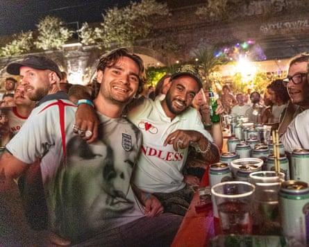 Luke Grandon (left) and Mattia Guarnera.Photograph: Andy Hall/The Guardian