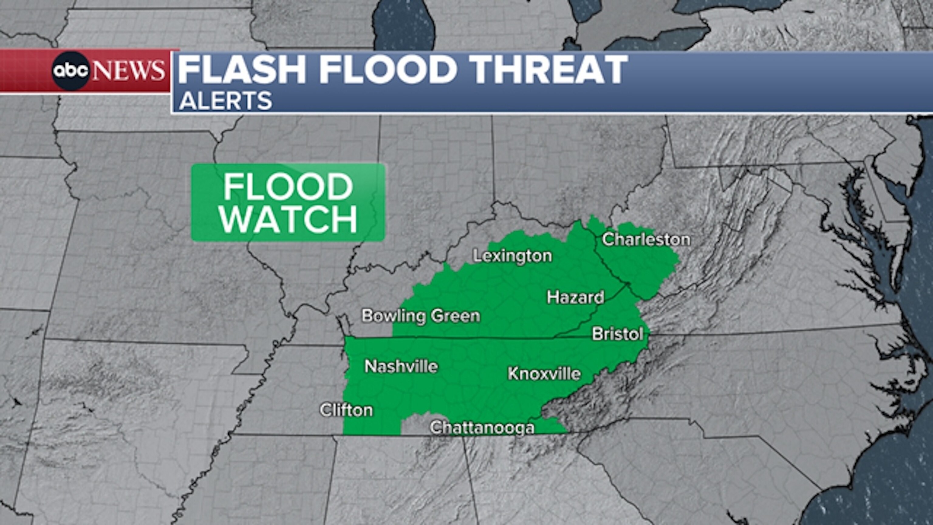 Flash flood threat for Sunday, July 12, 2026.ABC News