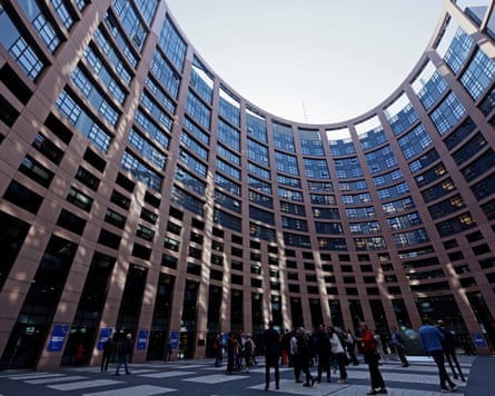 The European parliament was sitting in Strasbourg when the vote was passed last month.Photograph: Ronald Wittek/EPA