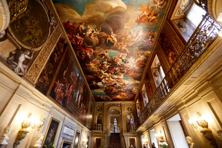The painted hall at Chatsworth House.Photograph: Christopher Thomond/The Guardian