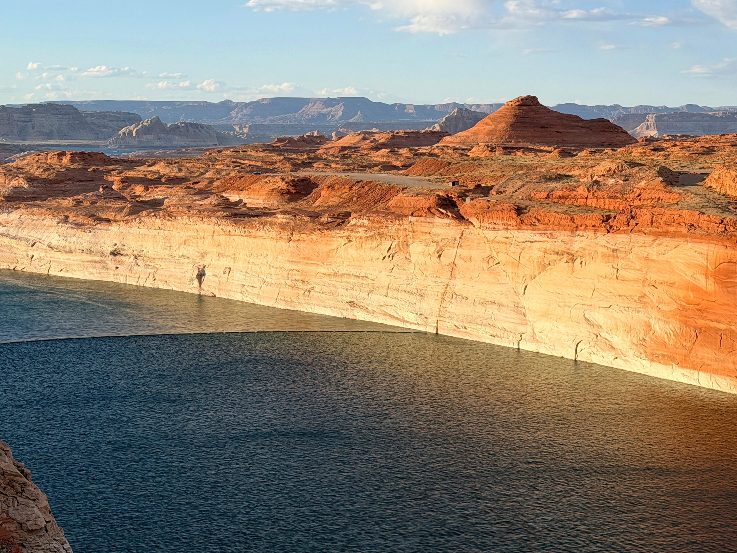 Water levels in Lake Powell are several hundred feet below full capacity at the Glen Canyon Dam on June 7, 2026 in Page, Arizona.George Frey/Getty Images