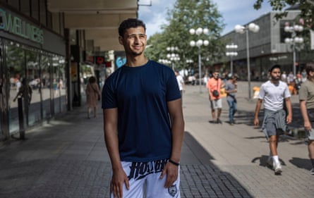 Ermias Balcha, 23, says the Social Democrats could do more to appeal to men.Photograph: Josefine Stenersen/The Guardian