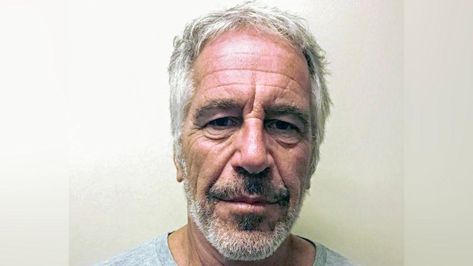 Image caption,Jeffrey Epstein killed himself in jail in 2019 while awaiting trial on sex trafficking charges
