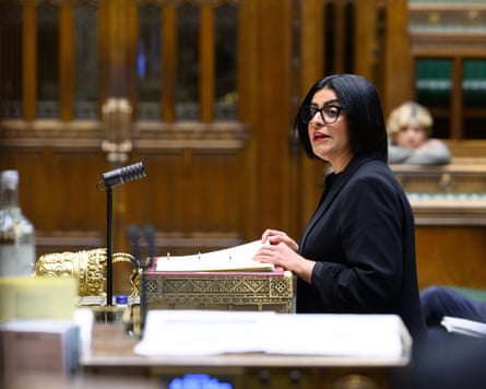 Shabana Mahmood said on Monday that Ann Widdecombe’s death raised questions about the security of former MPs and politicians from smaller parties.Photograph: House of Commons/PA