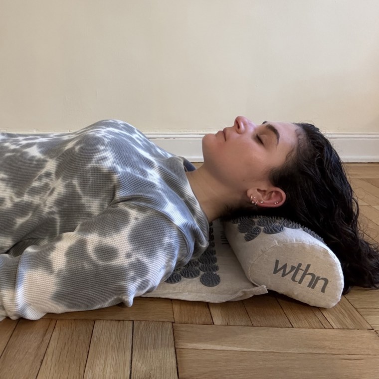 My back, neck and shoulders get very tight while typing on my computer during the work day, and after using Wthn’s acupressure mat for 30 minutes a day, I always feel looser.Courtesy of Zoe Malin
