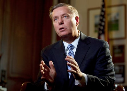 Senator Lindsey Graham during an interview in his Capitol Hill office in 2009.Photograph: Evan Vucci/AP