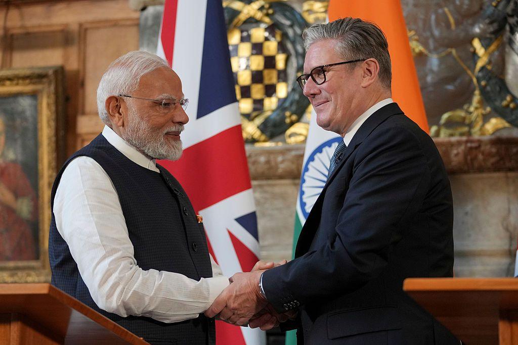 Image caption,India and the UK began negotiating the trade pact in 2022 and formally signed the agreement in July 2026