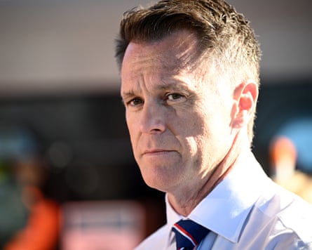 NSW premier Chris Minns speaks to reporters in Sydney on Tuesday.Photograph: Bianca de Marchi/AAP
