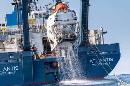 Alvin, the first submersible to take people to the Titanic shipwreck, has been used to visit the Quest and the Terra Nova.Photograph: Martin Hartley/Canadian Geographic