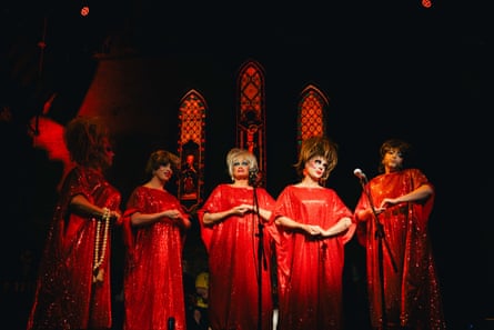 Performers at the opening night of Divine Playhouse.Photograph: Anna Hay