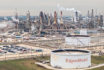 The ExxonMobil Baytown Refinery in Baytown, Texas.Photograph: Brandon Bell/Getty Images