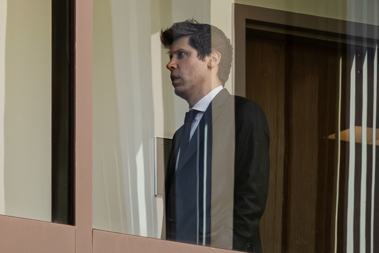 Sam Altman, chief executive officer and co-founder of OpenAI Inc., inside federal court in Oakland, California, US, on Thursday, May 14, 2026David Paul Morris / Bloomberg via Getty Images