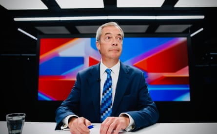 At the time of the 2024 discussions Nigel Farage believed he would be forced to give up his lucrative GB News presenting role.Photograph: SOPA Images/LightRocket/Getty Images