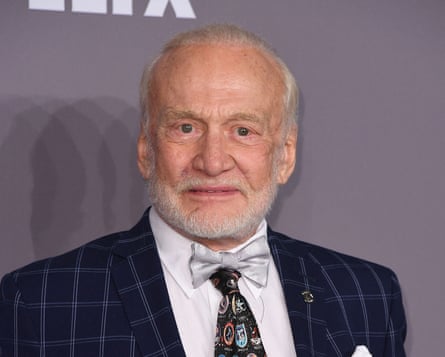Buzz Aldrin, one of four men still alive who walked on the moon, believes Mars should be Nasa’s next mission.Photograph: Angela Weiss/AFP/Getty Images