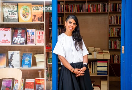 Meera Ghanshamdas is co-chair of the Brixton Traders Community Association (BTCA) and co-director of Roundtable Books in the market.Photograph: Jill Mead/The Guardian
