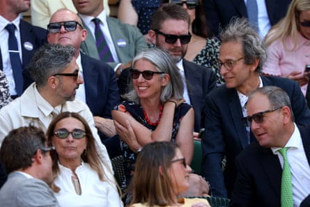 Rain Newton-Smith in the Royal Box at Wimbledon last week.Photograph: Matthew Stockman/Getty Images