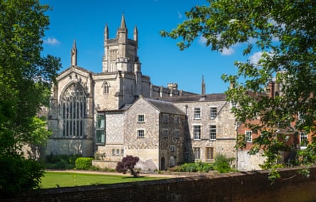 Winchester College, an independent boarding school for boys in Hampshire, which has some of the highest levels of tree cover around schools.Photograph: Britpix/Alamy