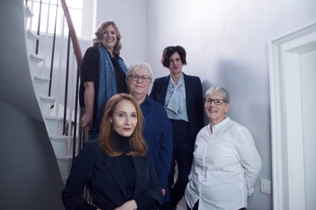 JK Rowling, front left, with the Beira’s Place board of directors in 2022.Photograph: Nicole Jones/PA