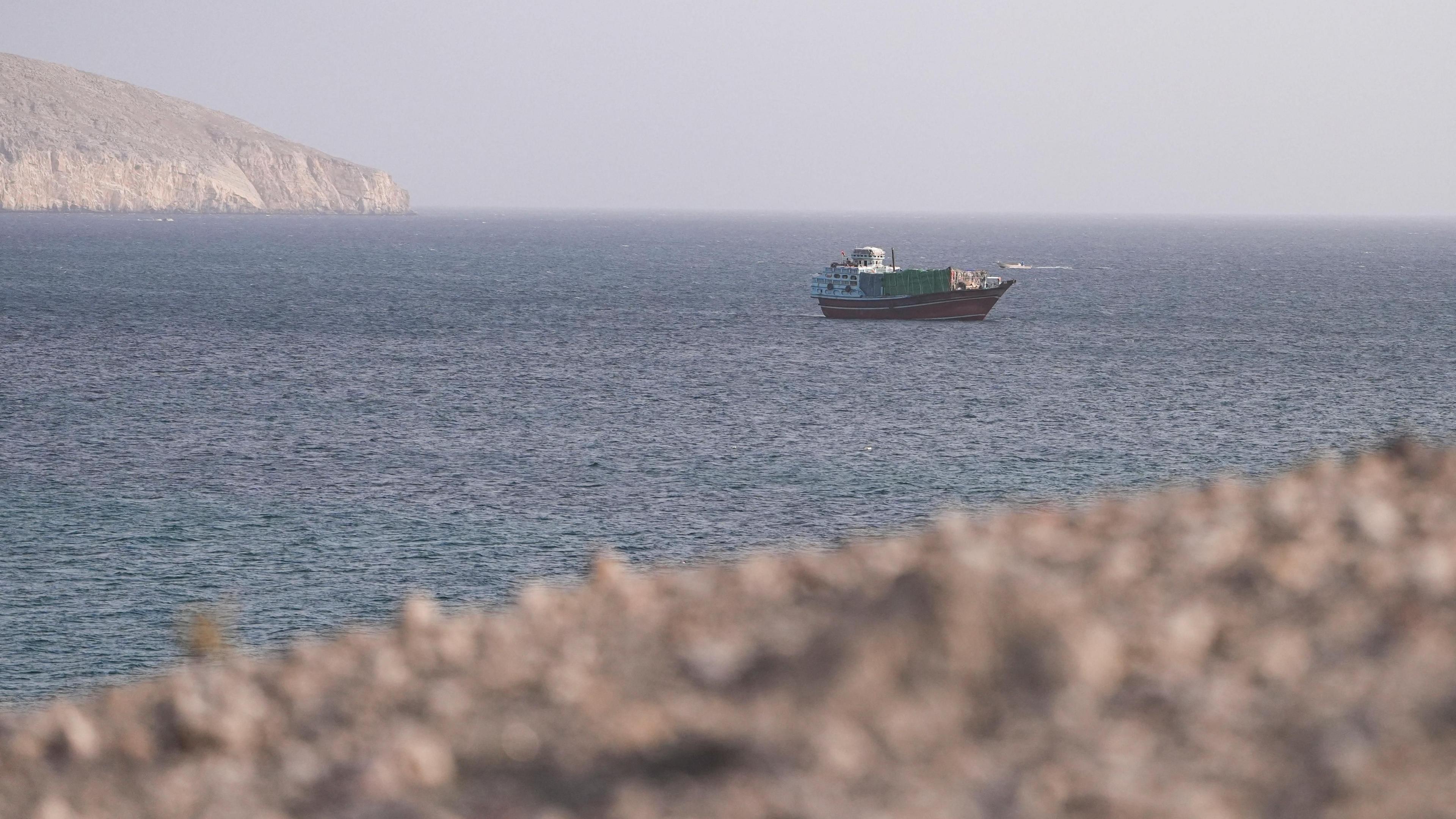Image caption,The US launched strikes for the sixth night in a row, as fighting over control of the Strait of Hormuz continues