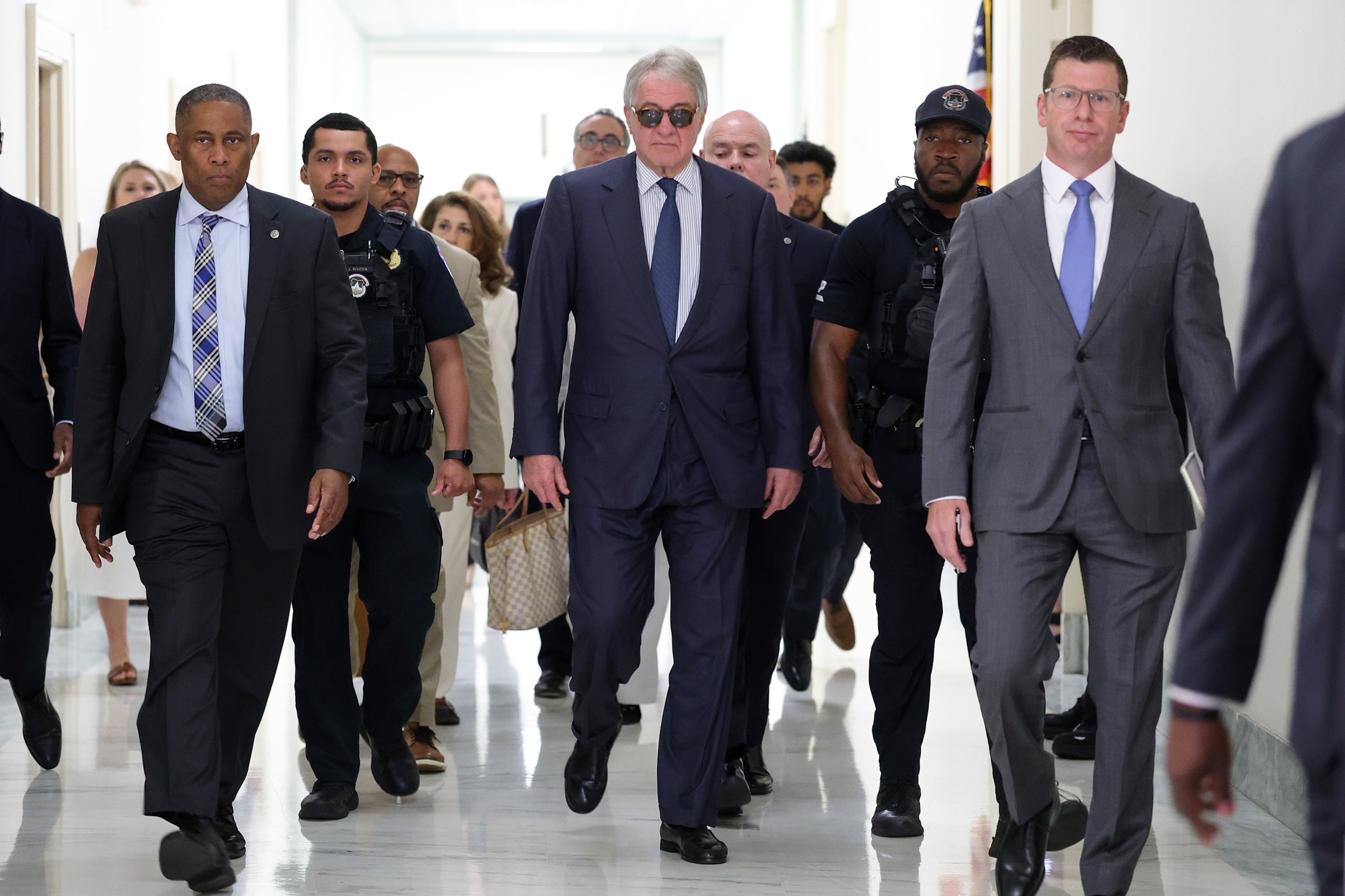 Former CEO of Apollo Global Management Leon Black arrives to testify at a closed-door interview with the House Oversight Committee on Capitol Hill, June 26, 2026 in Washington.Kevin Dietsch/Getty Images