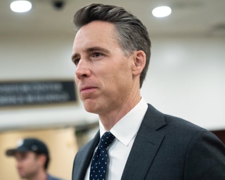 The Republican senator Josh Hawley said allegations about Meta’s treatment of Wynn-Williams were ‘deeply troubling’.Photograph: Allison Robbert/AP
