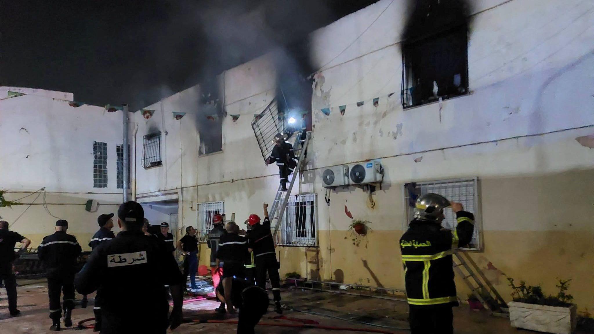 Image caption,Ten fire engines and 16 ambulances deployed to the facility early on Thursday morning