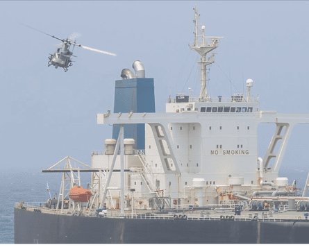 US forces boarding the M/T Wen Yao in the Gulf of Oman.Photograph: x.com/Centcom