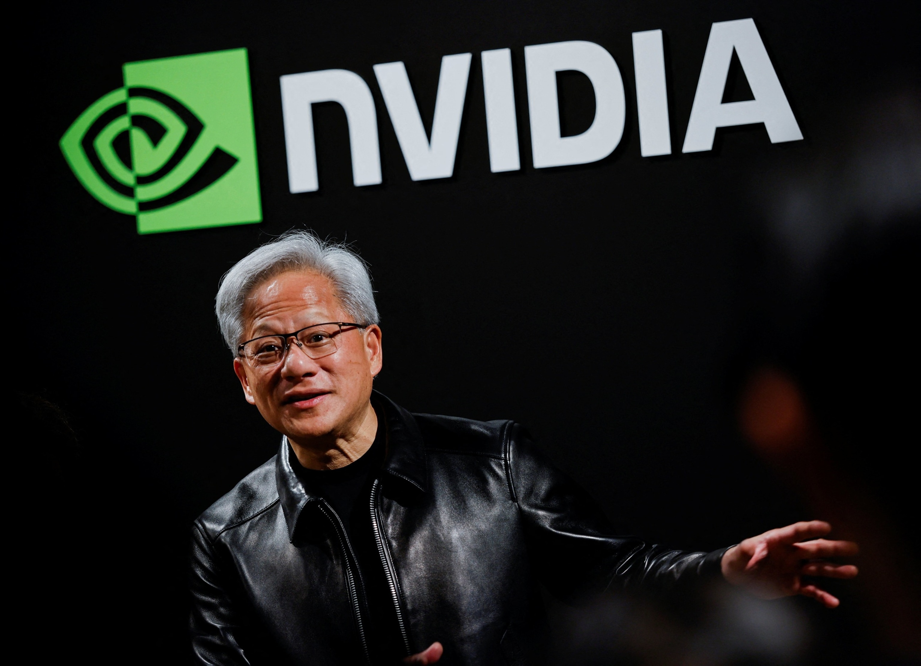 Nvidia CEO Jensen Huang speaks during a doorstep after attending the AI Ecosystem Reception in Tokyo, July 16, 2026.Manami Yamada/Reuters
