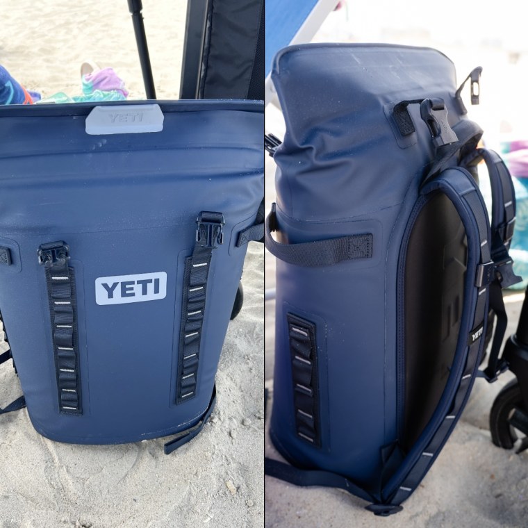 Yeti's cooler kept our food cold all day, and the backpack design made it so easy to haul across the sand.Courtesy Daniel Landesman Photography; Courtesy Becca Delman