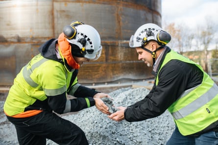 In Pornainen, Finland, 2,000 tonnes of crushed soapstone is being used to store clean energy in the form of heat.Photograph: Polar Night Energy