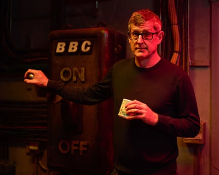 Louis Theroux has his hand on the BBC’s on/off switch.Photograph: BBC